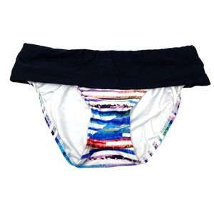 next by Athena Womens Swim Bikini Bottom ONLY in Striped Red White Blue …